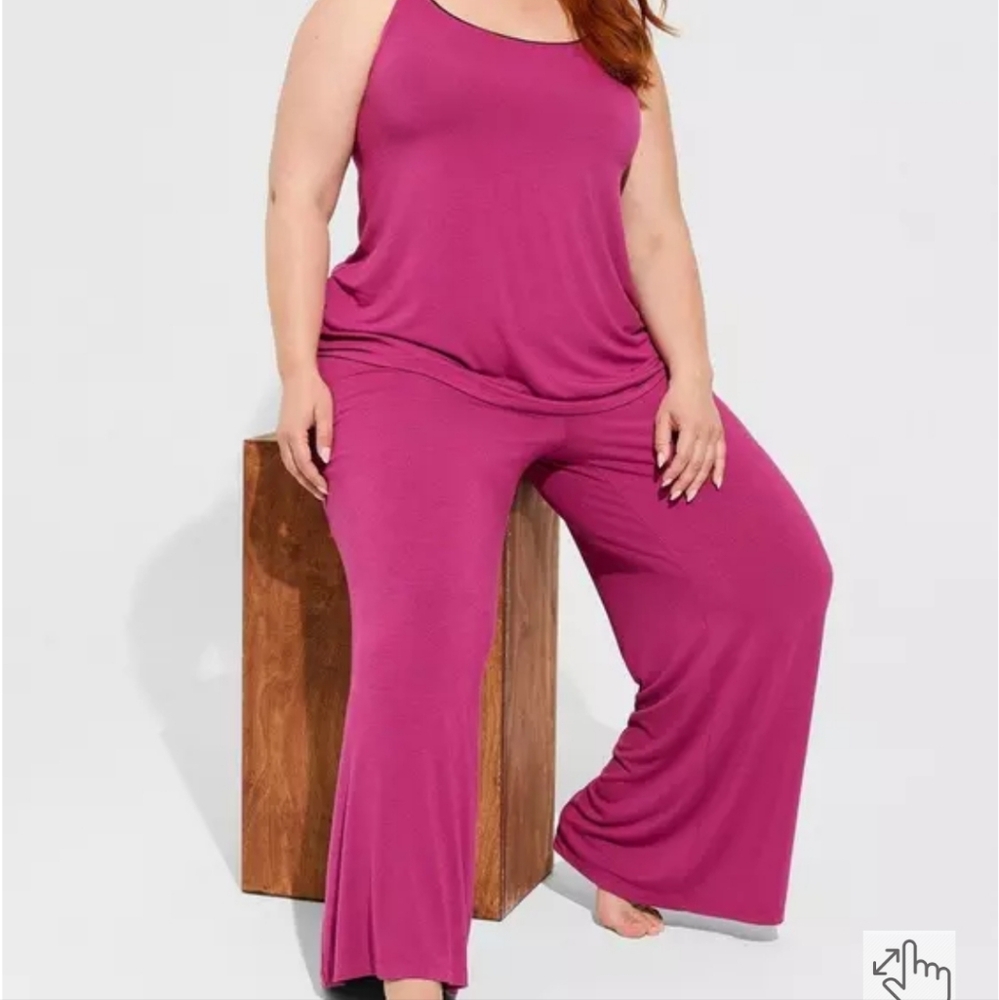 Torrid Pink Sleeveless Lounge Set